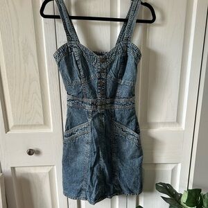 J. Jill Blue Denim Mini Dress